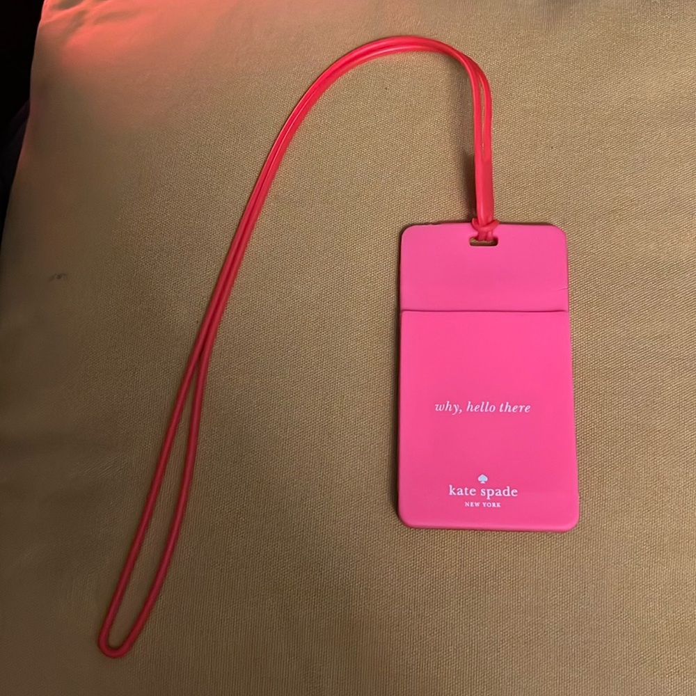 Kate Spade card lanyard